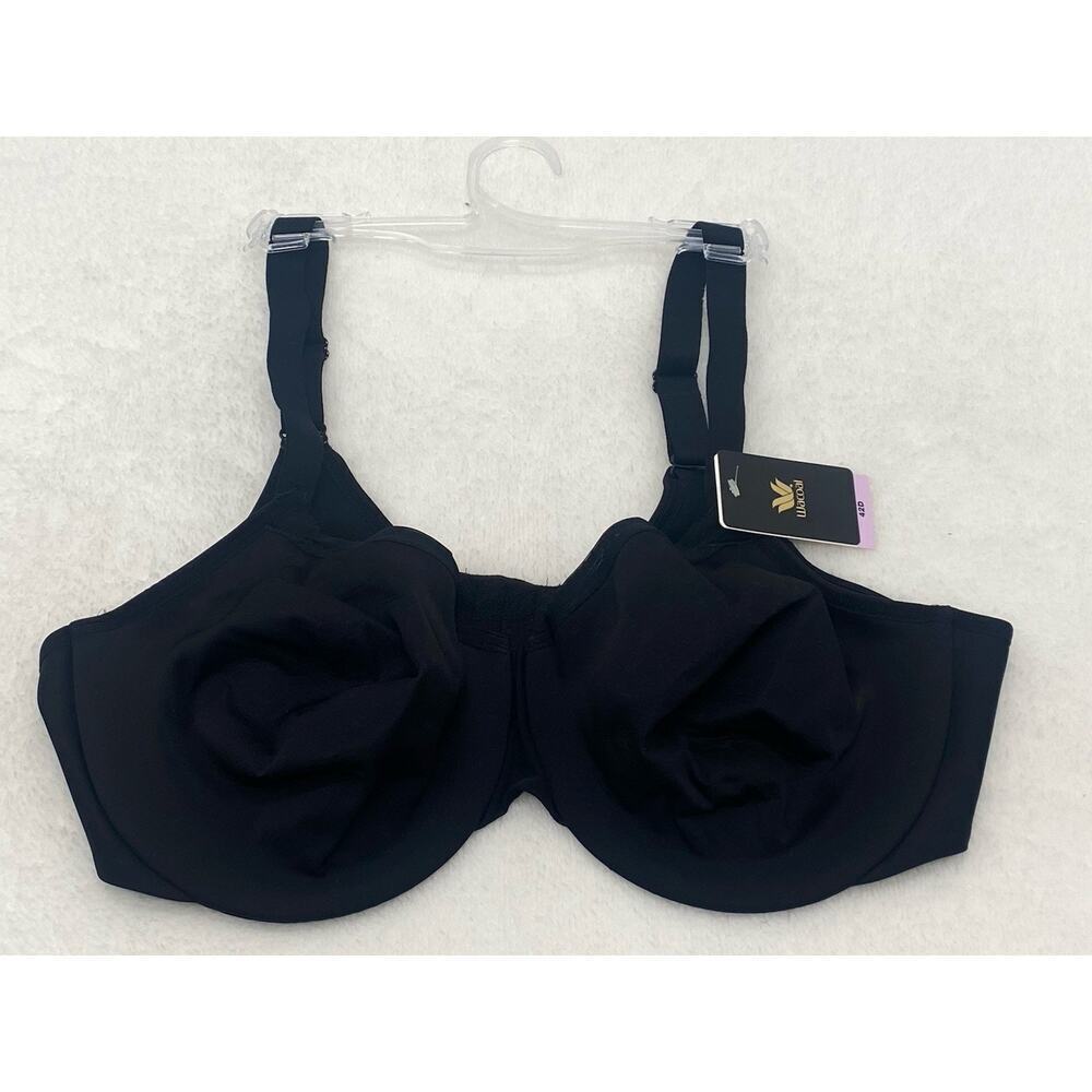 Wacoal Womens Full‎ Figure Classic Reinvention Underwire Bra Size 42D Black